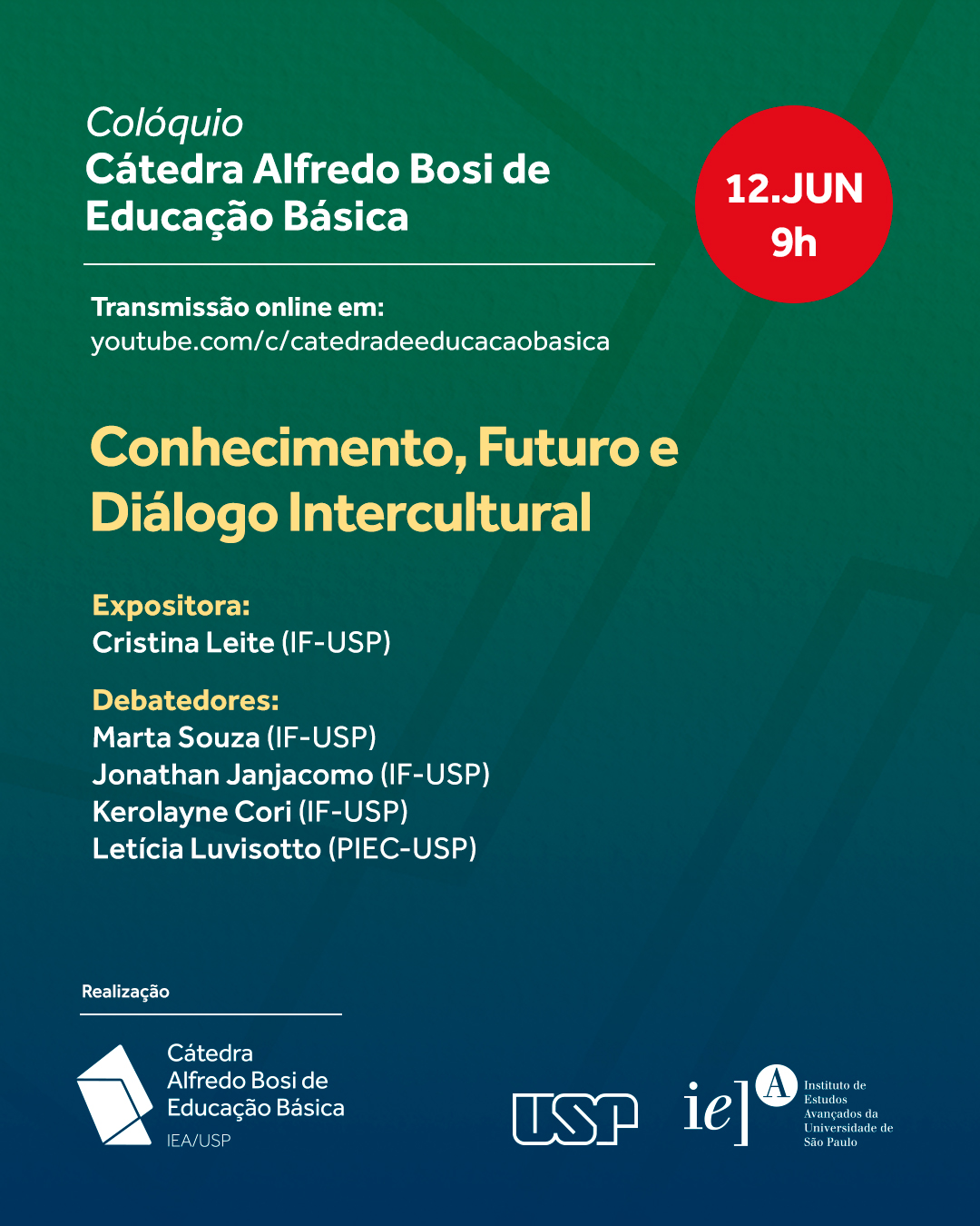 Convite Colóquio Conhecimento, Futuro e Diálogo Intercultural