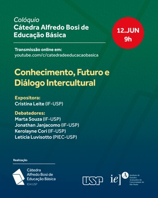Convite Colóquio Conhecimento, Futuro e Diálogo Intercultural