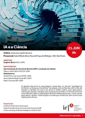 Convite do seminário "IA e a Ciência"