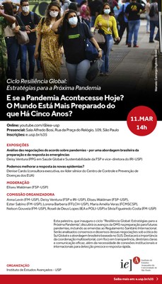 Convite E se a Pandemia Acontecesse Hoje