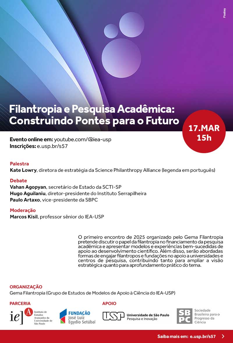 Convite Filantropia e Pesquisa Acadêmica
