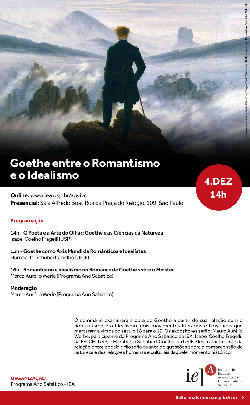 Convite - Goethe entre o Romantismo e o Idealismo
