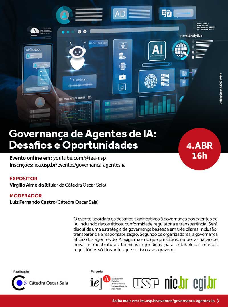 Convite Governança de Agentes de IA: Desafios e Oportunidades