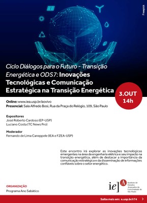 Convite - Inovações Tecnológicas e Comunicação Estratégica na Transição Energética