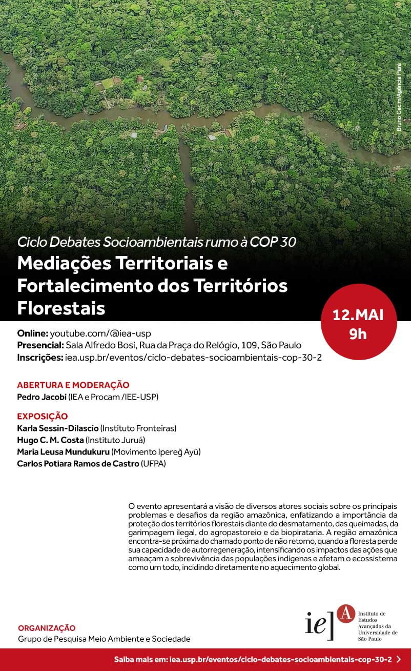 Convite "Mediações Territoriais e Fortalecimento dos Territórios Florestais"