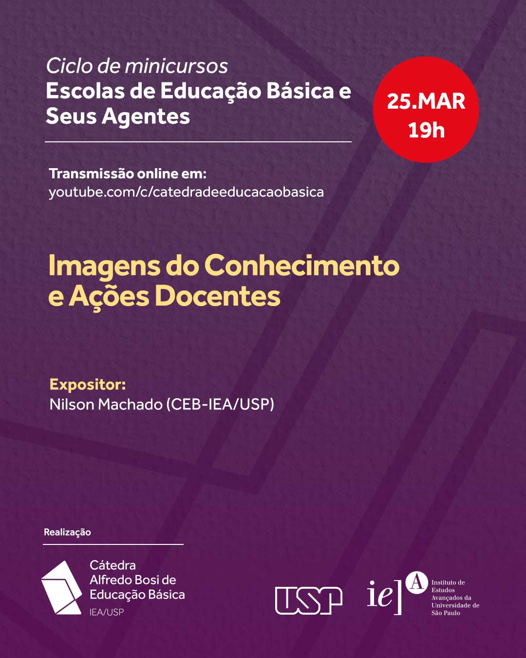 Convite Minicurso Imagens do Conhecimento e Ações Docentes