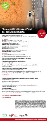 Convite Mudanças Climáticas e o Papel dos Tribunais de Contas