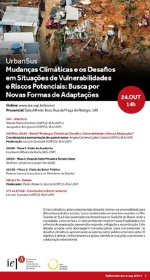 Convite - Mudanças Climáticas e os Desafios em Situações de Vulnerabilidades e Riscos