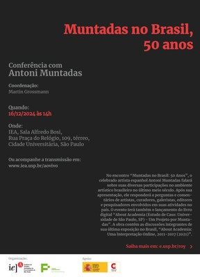 Convite - Muntadas no Brasil, 50 anos