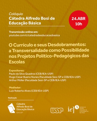 Convite O currículo e seus desdobramentos