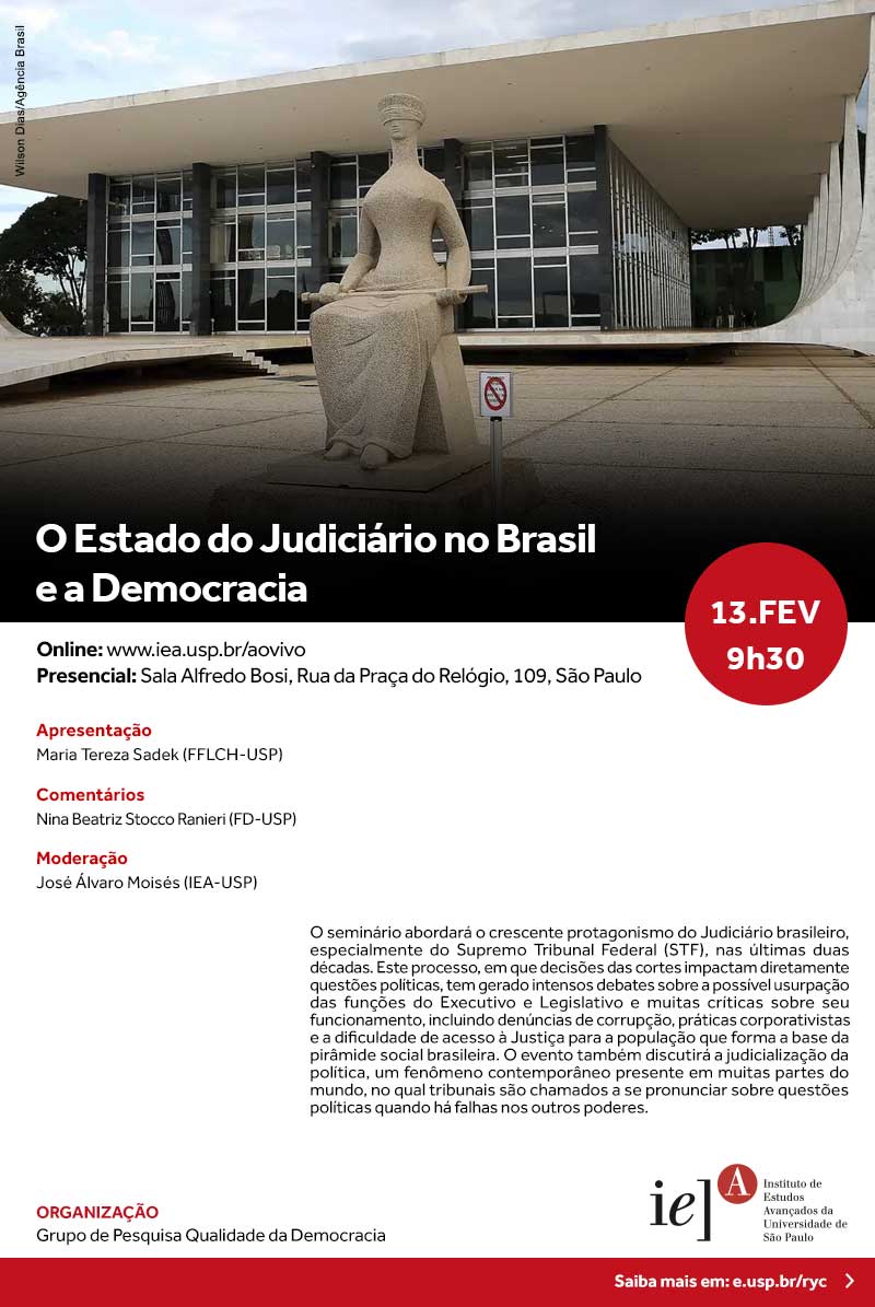 Convite - O Estado do Judiciário no Brasil e a Democracia