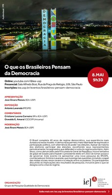 Convite O que os Brasileiros Pensam da Democracia