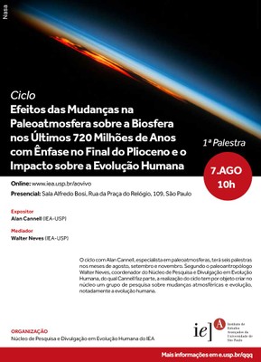 Convite para o ciclo de palestras de Alan Cannell