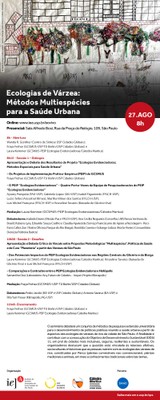Convite para o seminário "Ecologias de Várzeas"