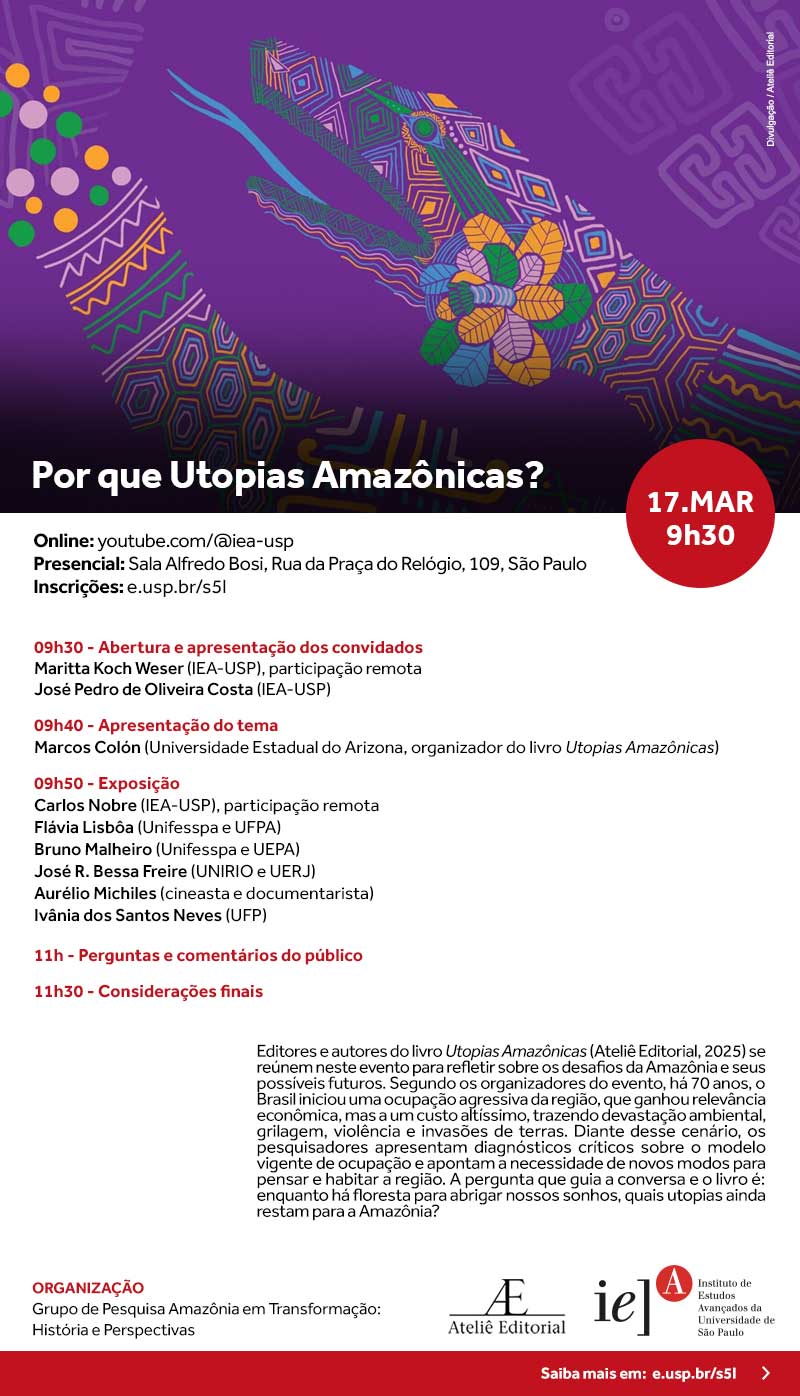 Convite Por que Utopias Amazônicas