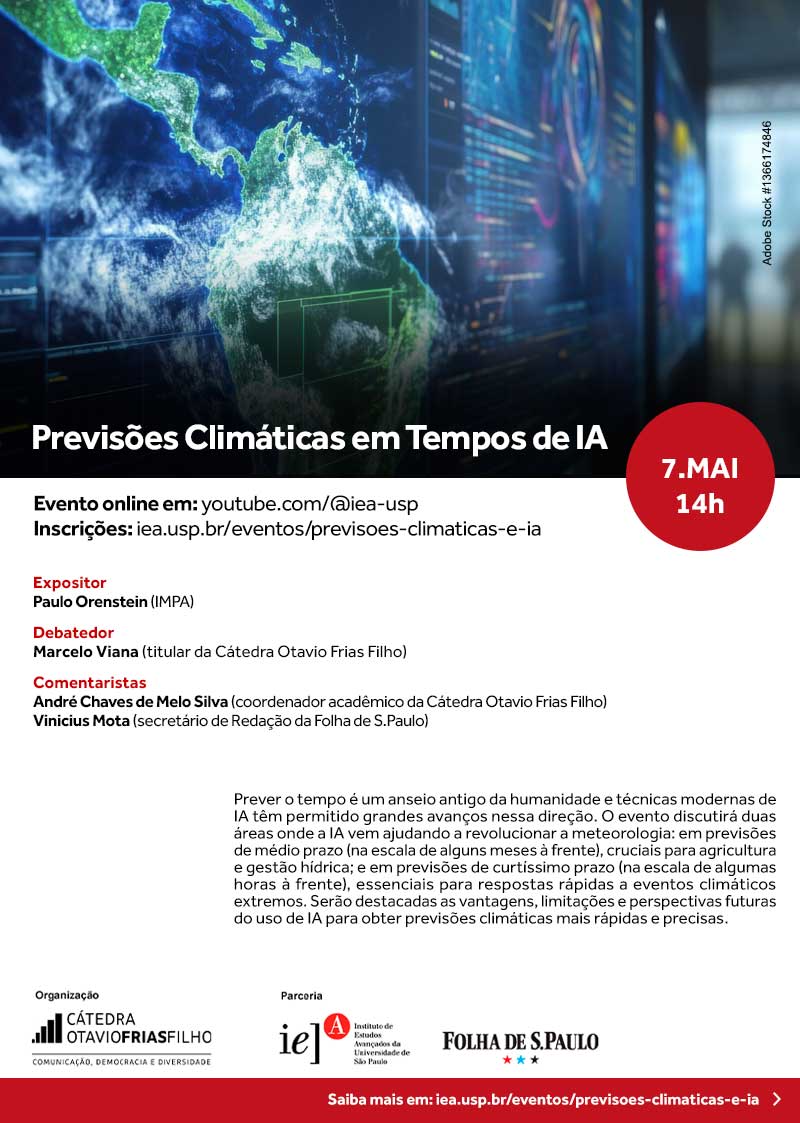 Convite Previsões Climáticas em Tempos de IA