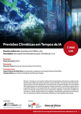 Convite Previsões Climáticas em Tempos de IA