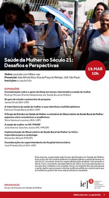 Convite Saúde da Mulher no Século 21: Desafios e Perspectivas