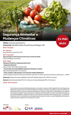 Convite - Segurança alimentar e mudanças climáticas