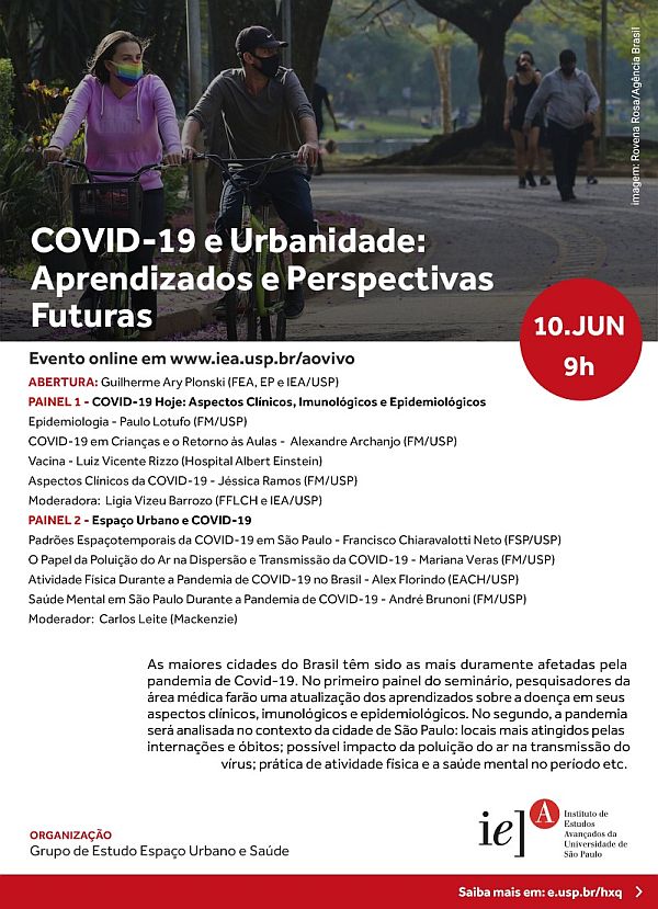 COVID-19 e Urbanidade: Aprendizados e Perspectivas Futuras - Boletim