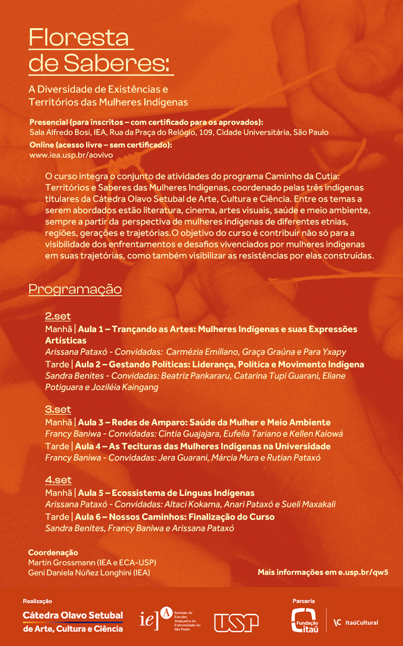 Curso "Floresta de Saberes: A Diversidade de Existências e Territórios das Mulheres Indígenas"