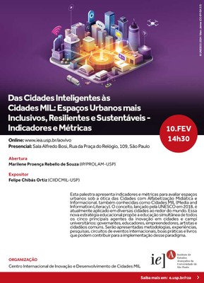 Das Cidades Inteligentes às Cidades MIL: Espaços Urbanos mais Inclusivos, Resilientes e Sustentáveis - Indicadores e Métricas