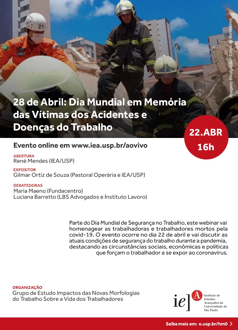 Dia Mundial em Memória das Vítimas dos Acidentes e Doenças do Trabalho