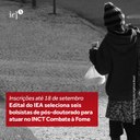 Edital IEA 06/2023 para seleção de bolsistas de pós-doutorado Edital IEA 06/2023 para seleção de bolsistas de pós-doutorado