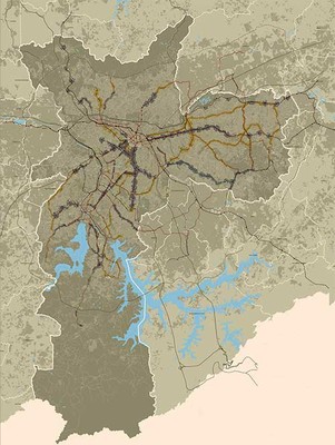 Eixos de Transformação da Estruturação Urbana - Plano Diretor de São Paulo