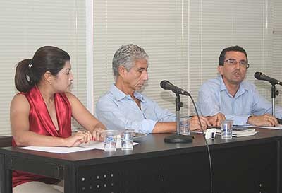 Elbia Mello, José Eli da Veiga e Osvaldo Soliano Pereira