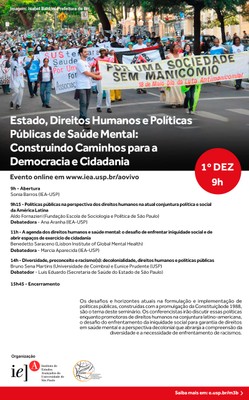 Estado, Direitos Humanos e Políticas Públicas de Saúde Mental: Construindo Caminhos para a Democracia e Cidadania