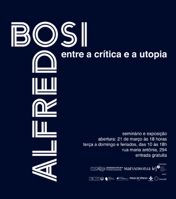 Exposição Alfredo Bosi - cartaz