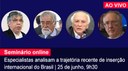 Home 1 - A Inserção do Brasil no Sistema Internacional - AO VIVO Home 1 - A Inserção do Brasil no Sistema Internacional - AO VIVO