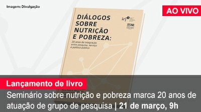 Home 1 - Lançamento livro Nutrição - AO VIVO