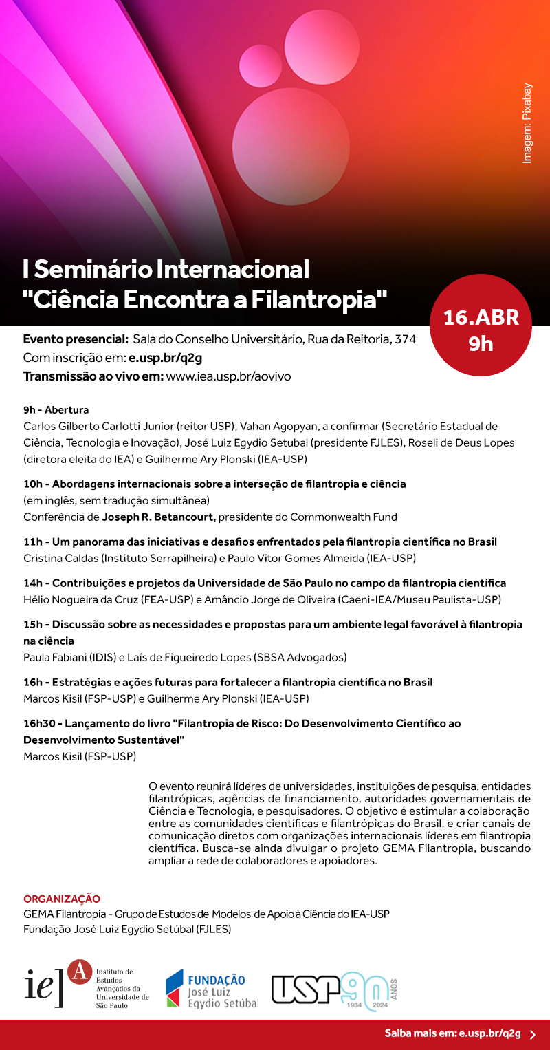 I Seminário Internacional "Ciência Encontra a Filantropia"