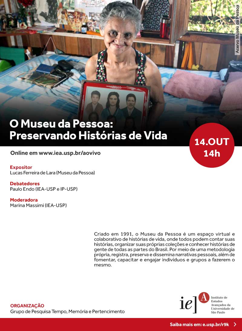 Convite - O Museu da Pessoa: Preservando Histórias de Vida