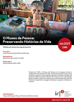 Convite - O Museu da Pessoa: Preservando Histórias de Vida