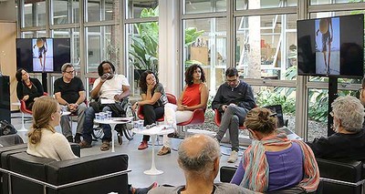 Ivana Bentes, Bira Carvalho, João Roberto Ripper, Eliana Souza Silva, Thaís Scabio e Marcus Faustini