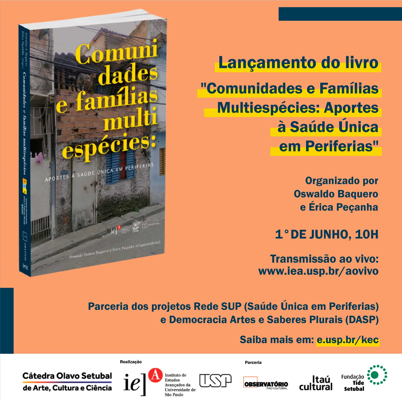 Lançamento do Livro Comunidades e Famílias Multiespécies: Aportes à Saúde Única em Periferias