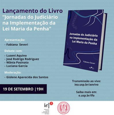 Lançamento do Livro Jornadas do Judiciário na Implementação da Lei Maria da Penha