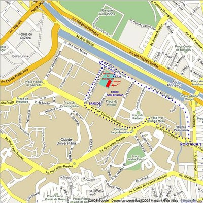 Localização Instituto de Psicologia