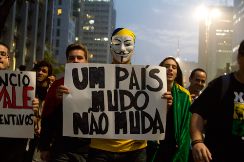 Manifestação em 2013