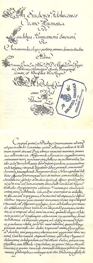 Manuscrito 58 da Biblioteca Comunal de Urbania