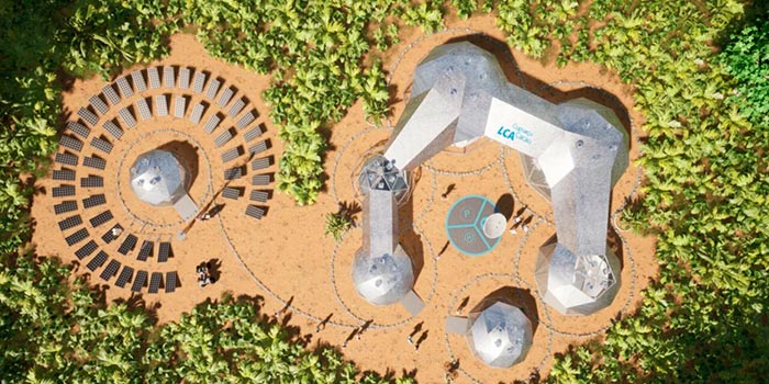 Maquete de biofábrica