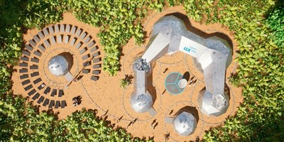 Maquete de biofábrica