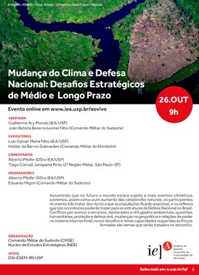 Mudança do Clima e Defesa Nacional: Desafios Estratégicos de Médio e Longo Prazo