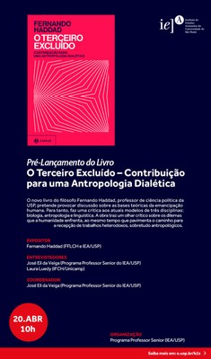 O Terceiro Excluído – Contribuição para uma Antropologia Dialética (Pré-Lançamento de Livro)