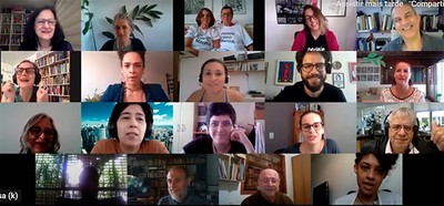 Participantes da homenagem a Marina Harkot - 21/11/2020