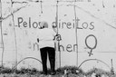 Pintura de painel pelos direitos da mulher em 1991 Pintura de painel pelos direitos da mulher em 1991