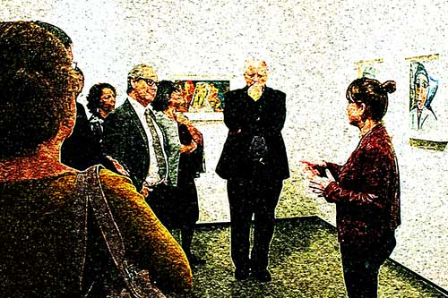 Público em exposição